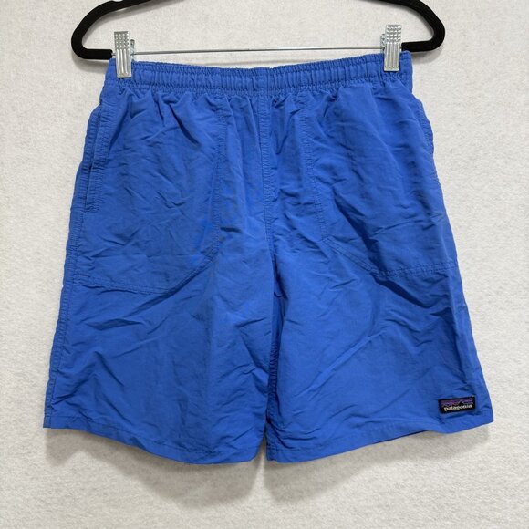 Patagonia Shorts Kids XL Blue Drawstring Swim Trunks Mesh Lined Quick Dry Summer - Picture 1 of 14
